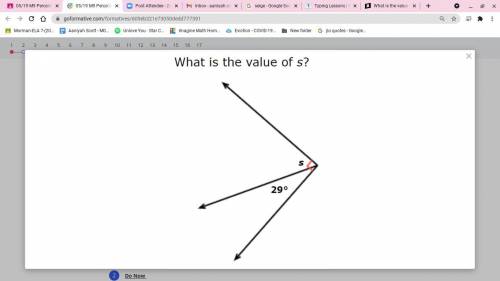 What is the value of s?