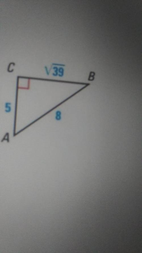 What is the value of cos(B) in this pic