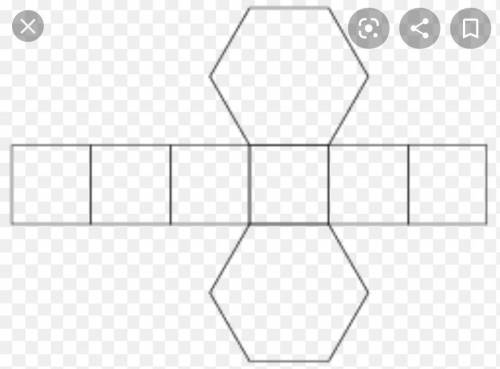 WILL GIVE BRAINLIEST

Draw a net to represent the three-dimensional figure indicated.
b. Hexagonal