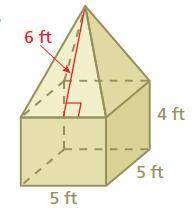 Find the surface area of the composite solid.

Look at the picture
I'll give brainiest