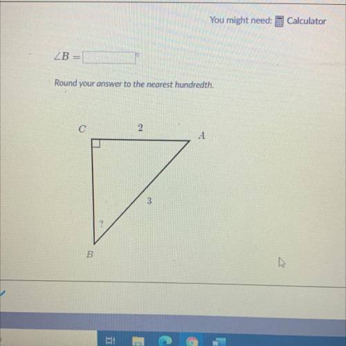Solve for a angle in right triangles