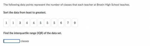 The following data points represent the number of classes that each teacher at Broxin High School t