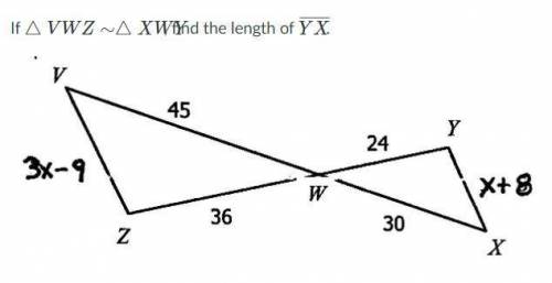 Find the length of side YZ