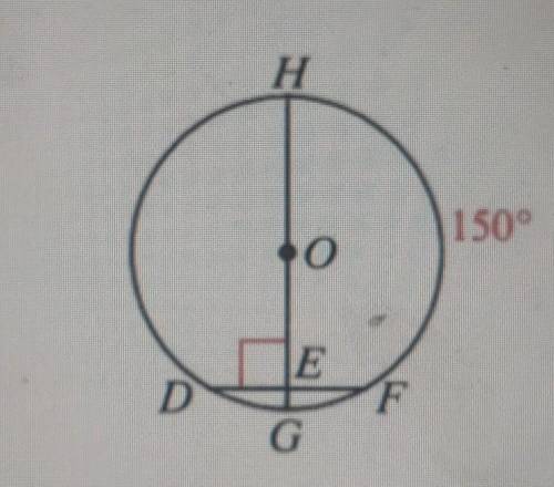 In cirle O, OE = 12, what is the length of the circle's radius​