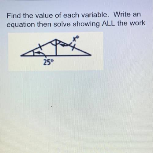 Please help explain how to solve this. Find the value of each variable.