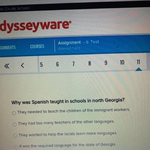 Why was Spanish taught in schools in north Georgia?

They needed to teach the children of the immi
