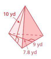 Find the surface area of the regular pyramid.
help me please..