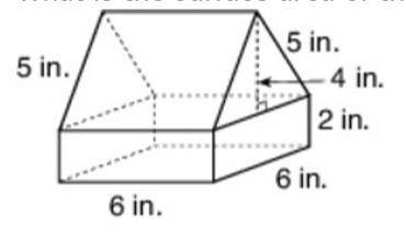 I need help, what is the surface area of the following figure