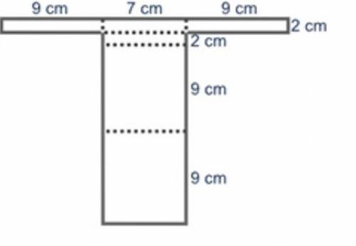 Which net matches the solid figure shown below?

A rectangular prism with height of 9 centimeters,