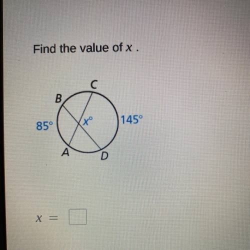 Plssss helpppFind the value of x.