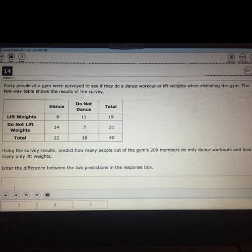 Enter the difference between the two predictions in the response box