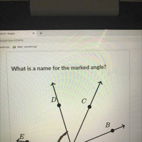 What is a name for the marked angle?