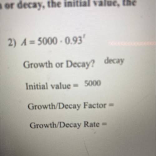 Please help find the factors and rate?