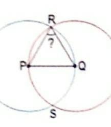 The circles with the centre at P and Q are such that each passes through the centre of the other. t