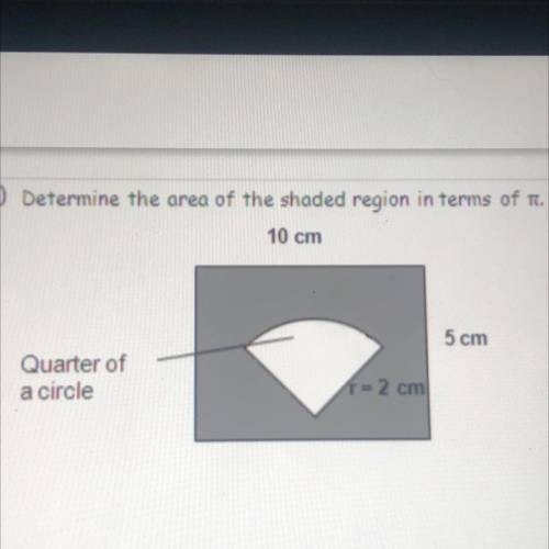 4) Determine the area of the shaded region in terms of T.