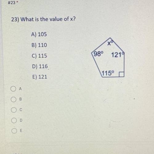 What is the value of x WILL GIVE BRAINLIEST ANSWER