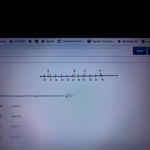 Which point represents the approximate location of V115?