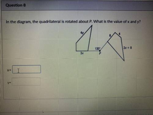 In the diagram the quadrilateral