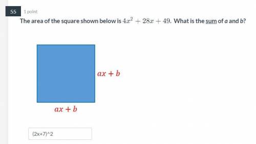 What is the sum of a and b?