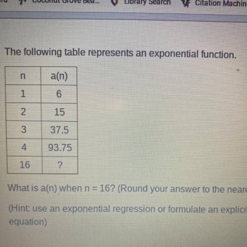 PLEASE HELP WITH QUESTION. I am taking a test with very little time left.

What is a(n) when n = 1