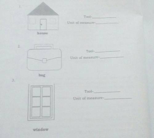 If you are to measure the following figure for real,what tool(ruler or meter stick) and unit of mea