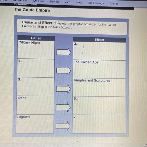 Cause and Effect Complete the graphic organizer