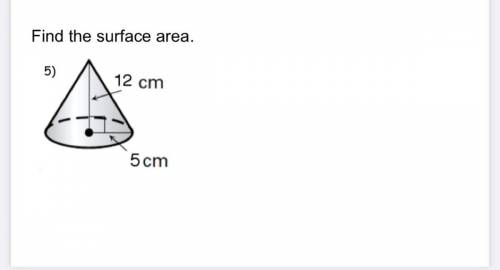 Find the surface area please help