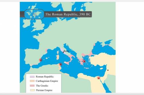 select the correct location on the map. which city did the romans destroy at the end of the Third P