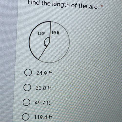 HELP ME PLEASE‼️Find the length of the arc!!