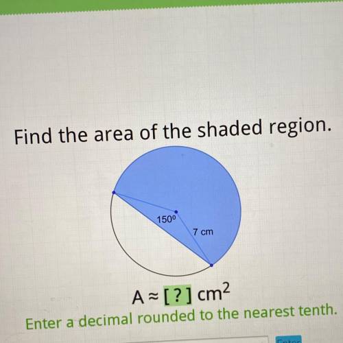 Help find area of shaded region please!!