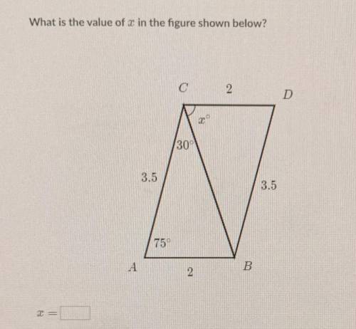 What's the value of X for the figure below?