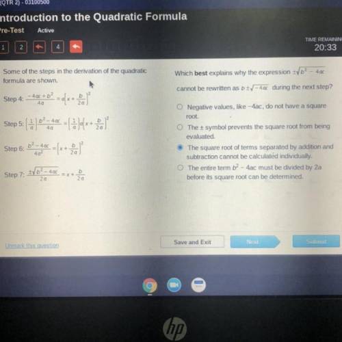 Introduction to the Quadratic Formula