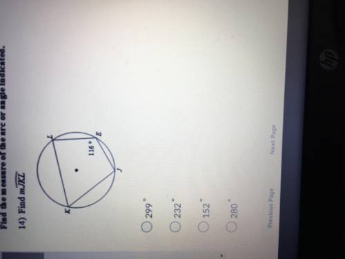 PLEASE HELP, ASAPFind the measure of the arc or angle indicated..