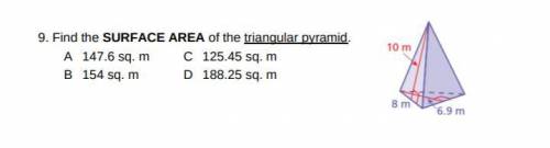 Please find the surface area for this pyramid.