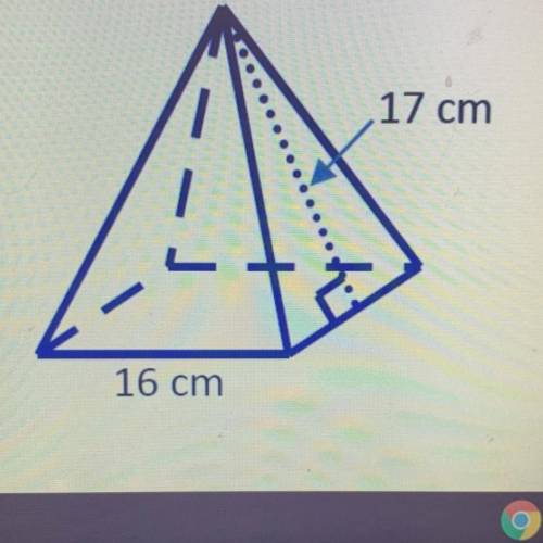 Find the volume of the pyramid shown in the diagram. Leave answers in exact form.