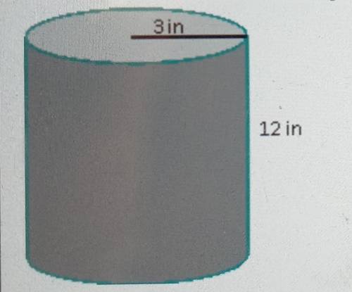 Volume of Prisms and Cylinders

a. 339.12 cu. in.
b. 113.04 cu. in
c. 226.08 cu. in.
d. 1356.48 cu