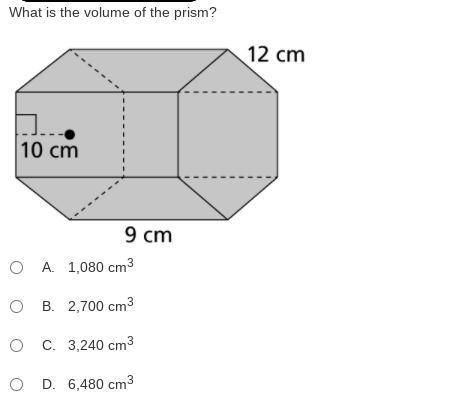 What's the volume of the prism?