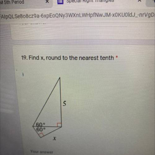 Can I get help please it’s special right triangles