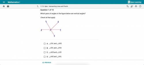Vertical angle question, should be easy points for you