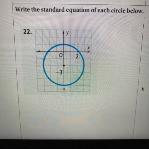 Please help
•
•
•
write the standard equation of the circle below
