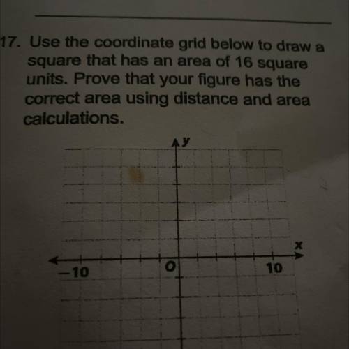 Use the coordinates grid below to draw a square