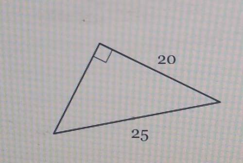 Find the Length of the third side. If necessary, round to the nearest tenth.​