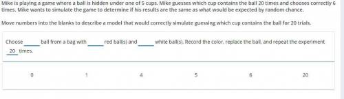 PROBIBILITY HELP ME PLZ Mike is playing a game where a ball is hidden under one of 5 cups. Mike gue