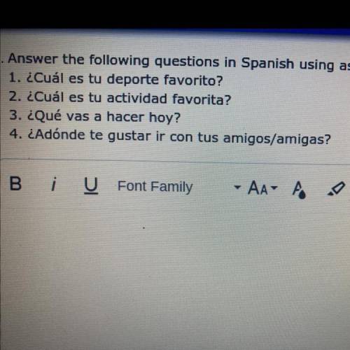 Can someone answer these questions in Spanish plz it’s for homework
