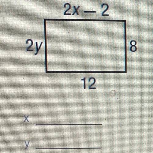 Find the values of x and y that ensure the quadrilateral is a parallelogram