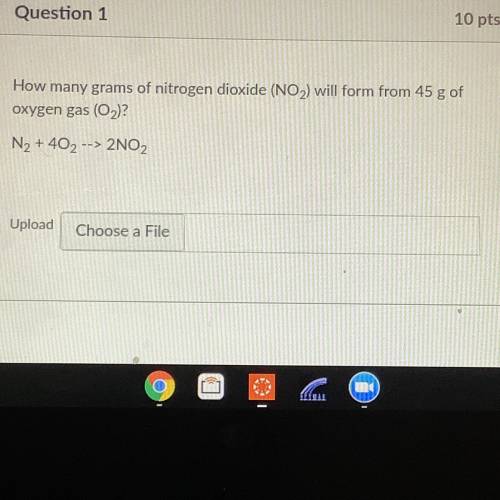 How many grams of nitrogen dioxide (NO2) will form from 45 g of oxygen gas (O2)

N2 + 402 --> 2