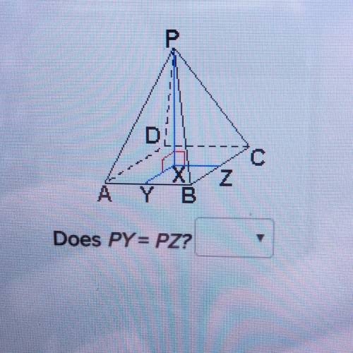 HELP ME PLEASE!!
Does PY= PZ?