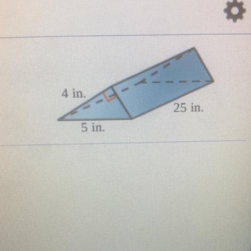 Use fórmulas to find the lateral area and ur face area of the prism