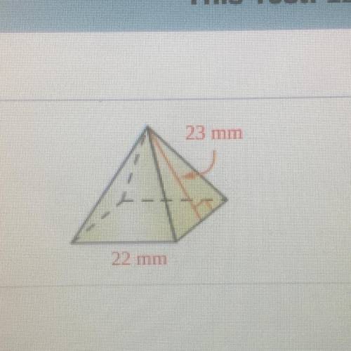What is the volume of the square pyramid