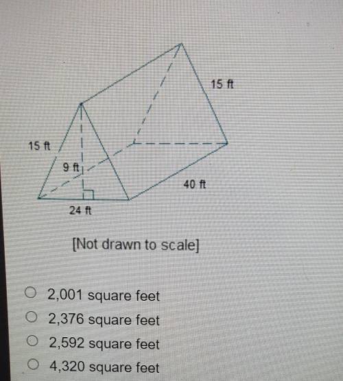 What is the surface area of the triangular prism?​